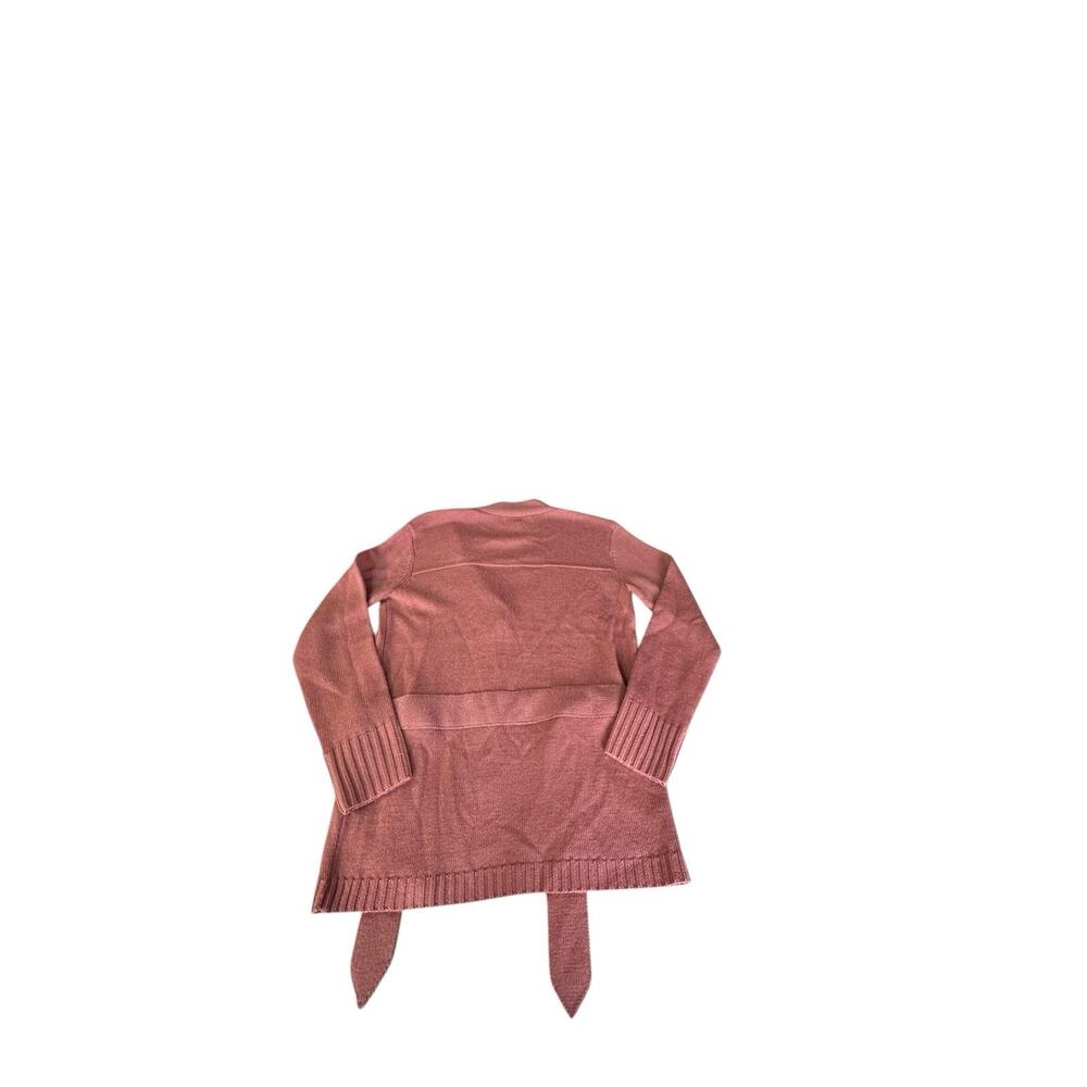 The Great The Wayward Wool-Blend Cardigan Tie Waist Pink Size 0 - Picture 2 of 10